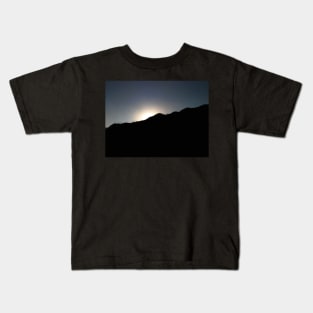 Sunset on Etna volcano Kids T-Shirt